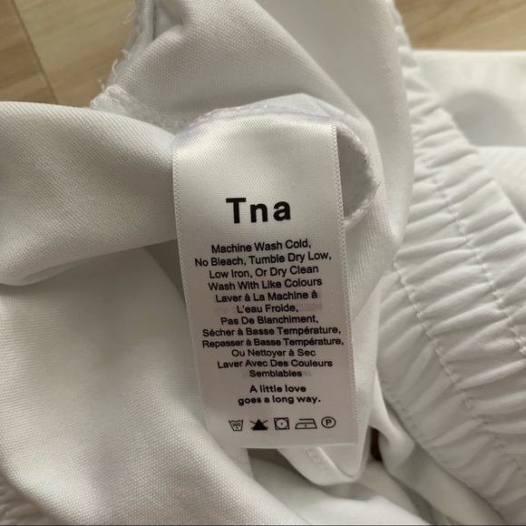 TNA Aritzia White Gym Shorts - Picture 3 of 6